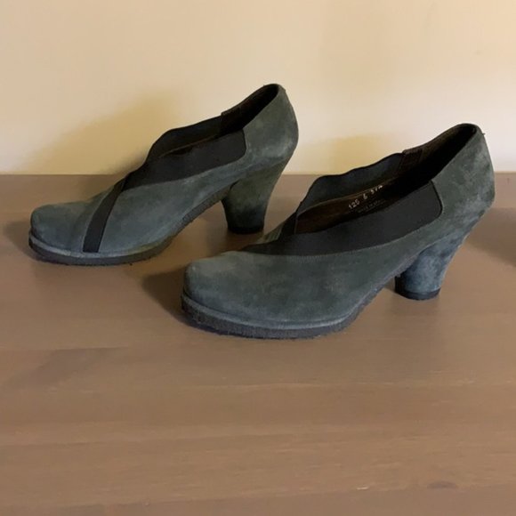 Audley London Smoky Sage Suede Ankle Booties - Women’s Size 37.5 - Picture 8 of 12